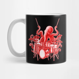 Octopus playing drums Mug
